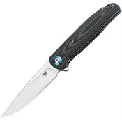 Bestech G19B Ascot Linerlock Knife Black/Gray G10 Handles