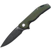Bestech T1904C2 Bison Framelock Knife Green Handles