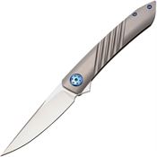 Alliance Designs A1G Anchovy Framelock Knife Gray Handles