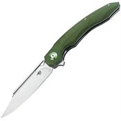 Bestech G18B Fanga Linerlock Knife Green Handles