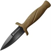 Smith & Wesson 1100072 Boot Black Fixed Blade Knife Tan Handles