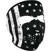 Zan Headgear WNFM091 Full Face Mask BW Flag