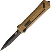 Smith & Wesson 1092050 Out The Front Assist Open Black Knife Tan Handles
