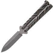Bear & Son BSC-B-700-TI-SW 5 3/8 Bear Song VII Stonewashed Titanium Butterfly