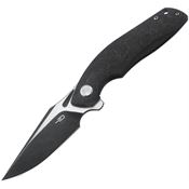 Bestech Knives 1905C2 Ghost Framelock Knife Carbon Fiber Black Handles