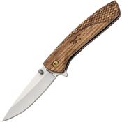 Browning Knives 0007 Pursuit Linerlock Knife Wood Handles