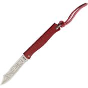 Douk-Douk Knives 815PMCOLR Satin Folding Knife Red Handles