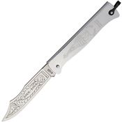 Douk-Douk Knives 815440GM Satin Folding Knife Chrome Handles