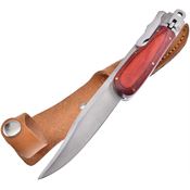Frost Cutlery & Knives 814 Folding Bowie Knife Brown Handles
