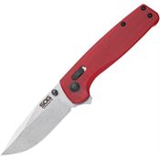 SOG Knives 1023BX Terminus XR Crimson Stonewash Knife G10 Red Handles