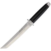 Tokisu 32382 Akechi Tactical Satin Fixed Blade Knife Black Handles
