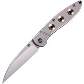 WE Knife Company 908A Schism Framelock Knife Satin Handles