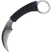 Bastinelli Creations 202W PiKa Karambit SW Fixed Blade Knife Black Handles