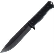 Fallkniven A1XB A1x Survival Black Fixed Blade Knife Black Handles