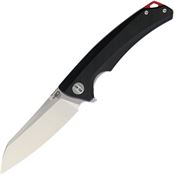 Bestech Knives G21A1 Texel Stonewashed Linerlock Knife Black Handles