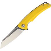 Bestech Knives G21C2 Texel Linerlock Knife Yellow Handles