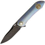 Bestech Knives T1703C EMPEROR Framelock Knife Blue Handles