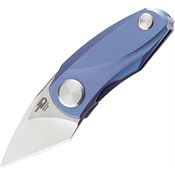 Bestech Knives T1912B TULIP Ball Lock Bohler Knife Blue Titanium Handles