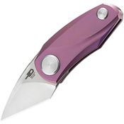 Bestech Knives T1912C TULIP Ball Lock Bohler Knife Purple Titanium Handles