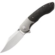 Bestech Knives T1906B BowieTie Framelock Knife Marbled Handles