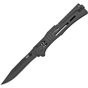 SOG Knives SJ52CP Slimjim XL Lockback Assist Open Black Knife Black Handles