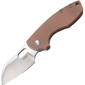 CRKT 5311CU Pillar Framelock Knife Copper Handles