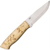 BRISA 2054 Trapper 95 Fixed Blade Knife Curly Birch Handles