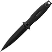 Kershaw 4007 Secret Agent Black Fixed Blade Knife Black Handles