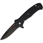 Al Mar K2206 SERE 2020 Black Assist Open Linerlock Knife Black Handles