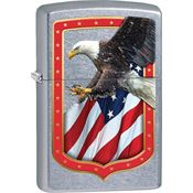 Zippo 15227 Eagle and Flag Border Lighter