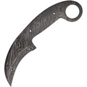 Knife Blanks 127D Karambit Damascus Fixed Blade Knife Damascus Handles