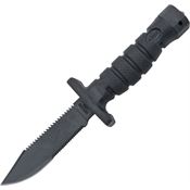 Ontario 1400 ASEK Survival Carbon Fixed Blade Knife Black Handles