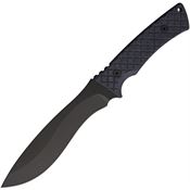 Spartan 002BKBK Machai Black Fixed Blade Knife Black Handles