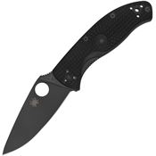Spyderco 122PBBK Tenacious Black Knife Black Handles