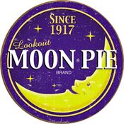 Tin Signs 1802 Moon Pie Round Logo
