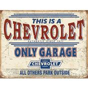Tin Signs 2200 Chevy Only Garage