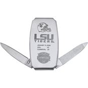 Frost & LSU19447SS LSU Satin Folding Knife Champions Artwork Handles