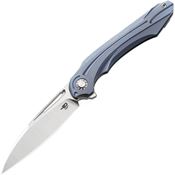 Bestech T2001B WIBRA Framelock Knife Blue Handles