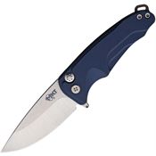 Medford 039STQ44A4 Smooth Criminal Tumbled Finish Knife Blue Handles
