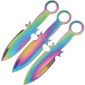Frost FC106RB Three Piece Thrower Spectrum Fixed Blade Knife Set
