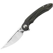 Bestech G25F Irida Linerlock Knife Carbon Fiber/G10 Green/Black Handles