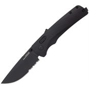 SOG 11180257 Flash MK3 AT-XR Lock A/O Serrated Black Knife Black Handles