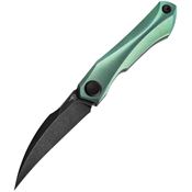 Bestech T2004E Ivy Black Framelock Knife Green Handles