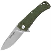 Black Fox 746OD Echo Linerlock Knife Green Handles