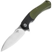 Bestech G32A Penguin Linerlock Knife Black/Green Handles