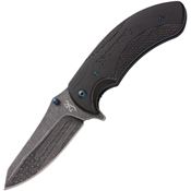 Browning 0387B Large Patriot Linerlock Knife Black G10 Handles