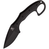 Ka-Bar 2491 TDI Series Black Fixed Blade Knife Black Zytel Handles