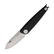 Acta Non Verba Z050001 Z050 Stonewash Folding Knife Black Handles