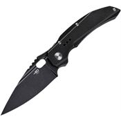 Bestech T2005C Exploit Black Framelock Knife Black Stonewashed Handles
