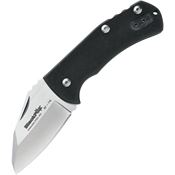 Black Fox 714 Nidhug Slip Joint Stonewash & Knife Black Handles